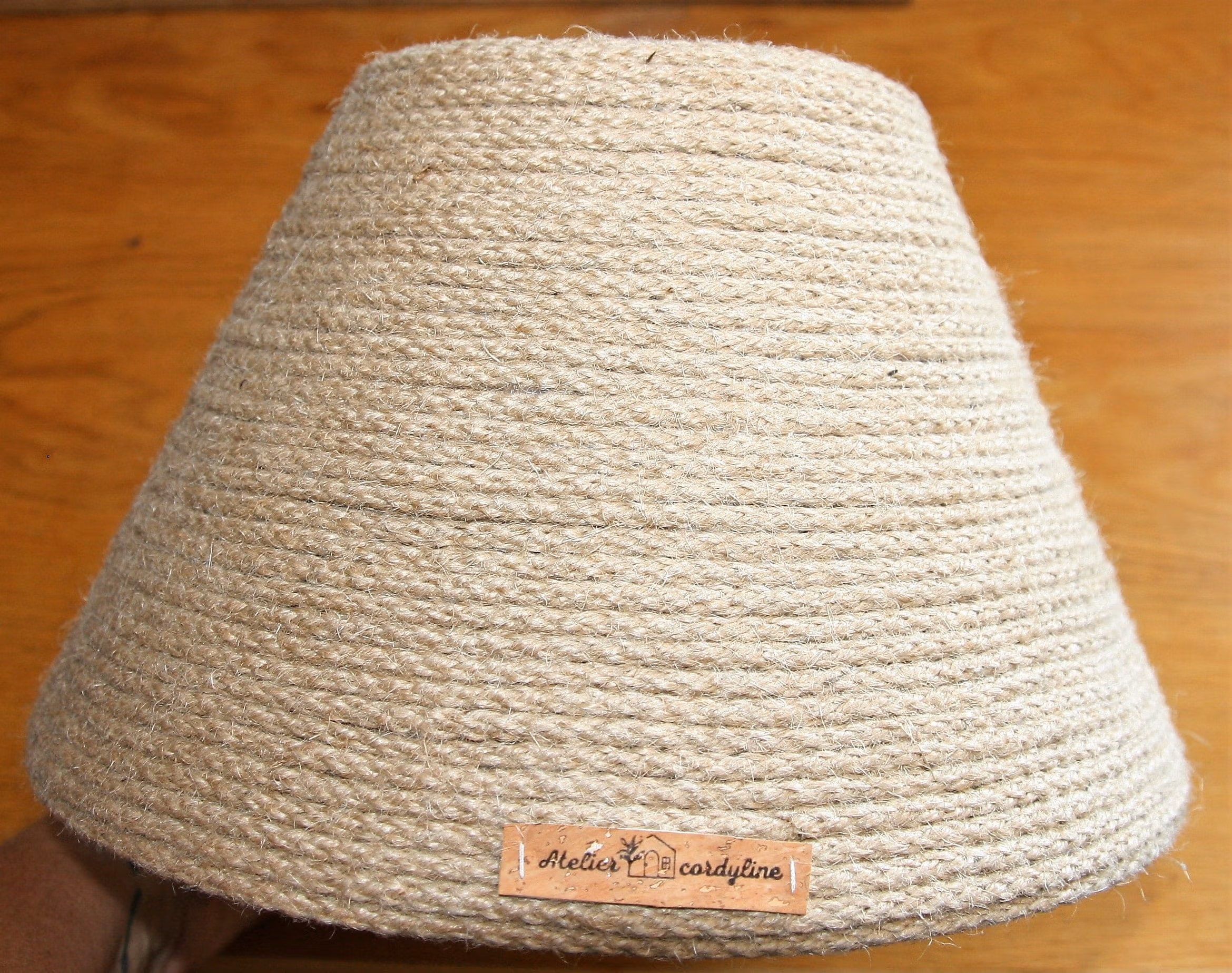 détail abat-jour corde de jute