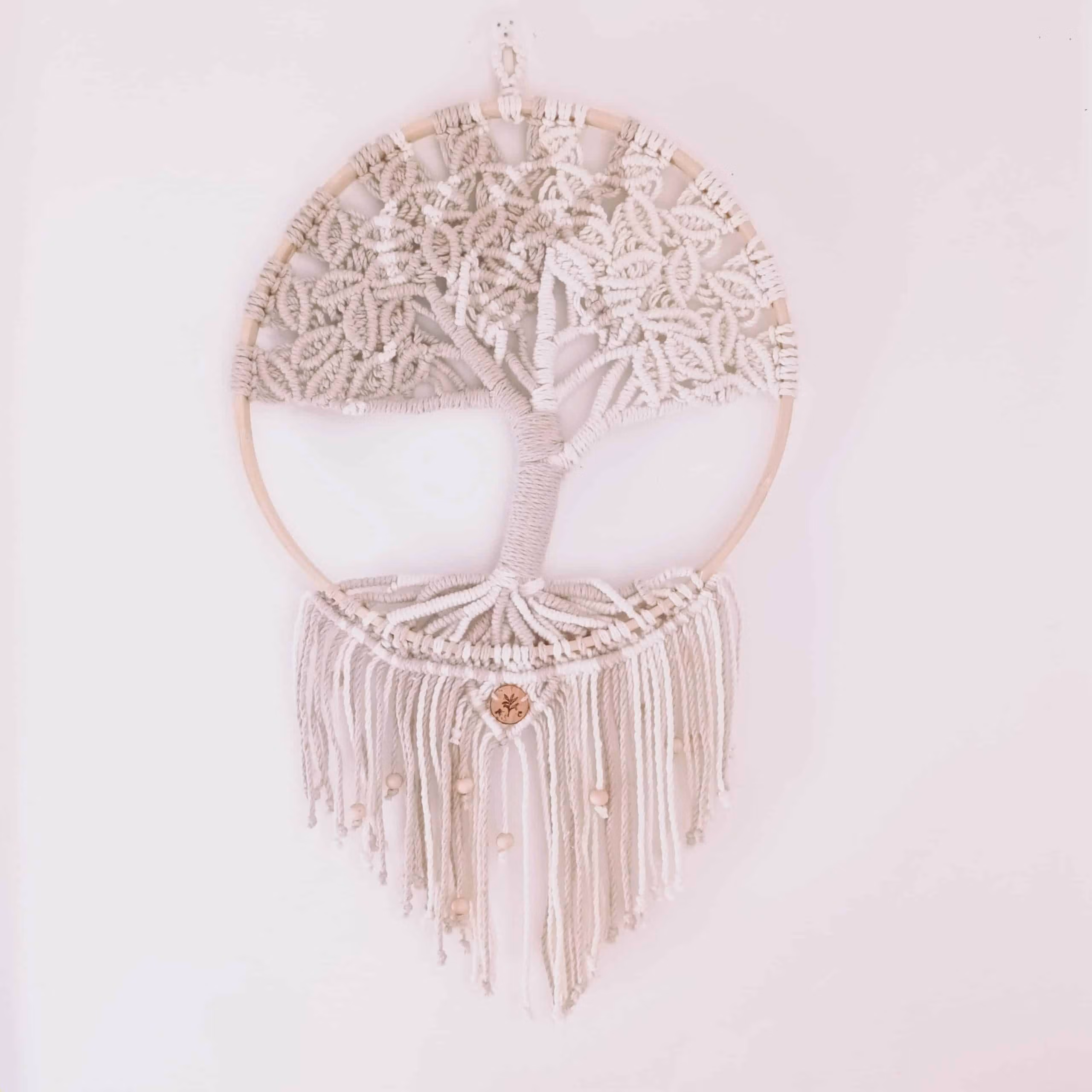 Décoration murale arbre de vie en macramé