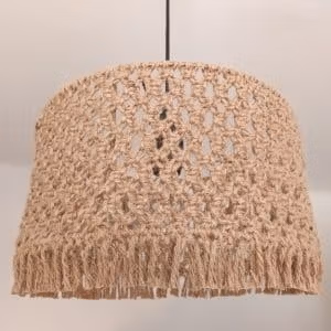 Abat-jour en corde de jute