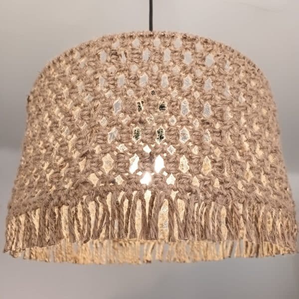 Abat-jour En Corde De Jute SOPOTUTU – Lot De 3 Suspensions Tressées Main, Décoration écologique Pour Salle à Manger Ou Salon - 12