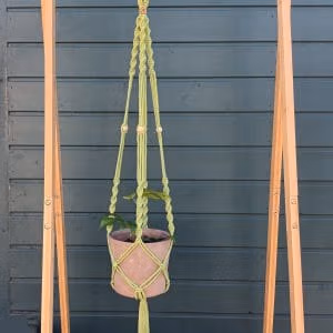 Suspension macramé pour plante