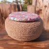 pouf d'extérieur coco pouf d'extérieur coco et pneu avec son coussin