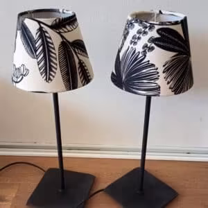 Lampes à poser relookées