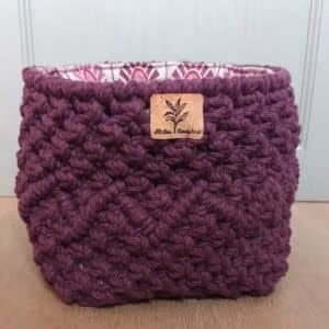 Panier macramé