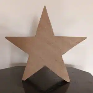 Étoile en bois à poser