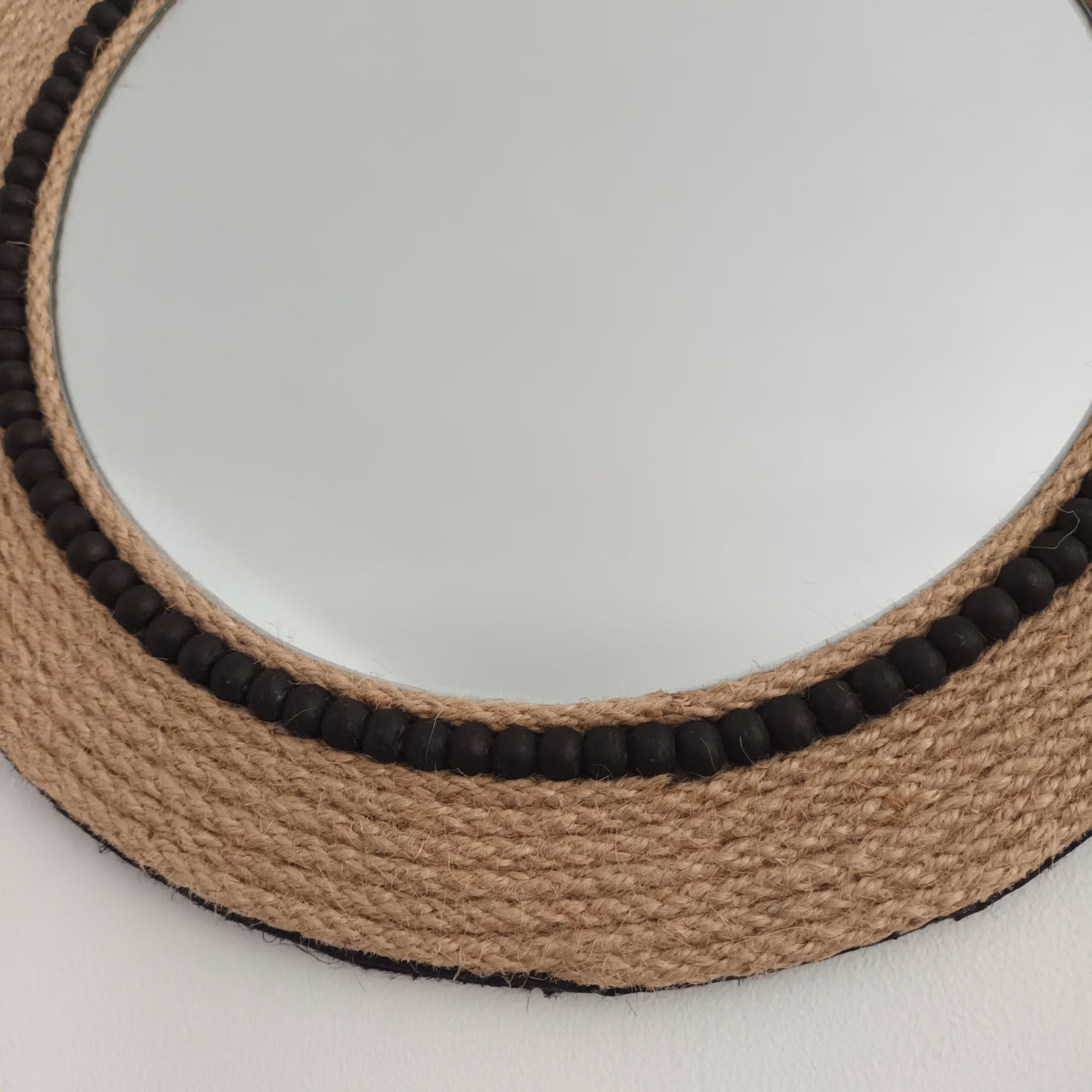 détail miroir corde de jute