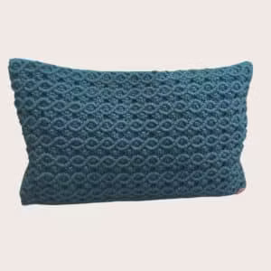 Coussin rectangulaire macramé 50×30