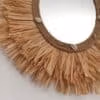 Miroir ovale raphia et coquillages - Thumbnail Image 2