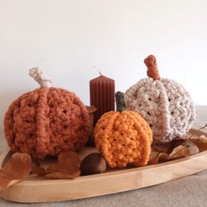 Citrouille en macramé